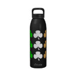 Irish shamrocks drinking bottles