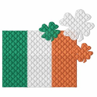 Irish Shamrocks embroideredshirt