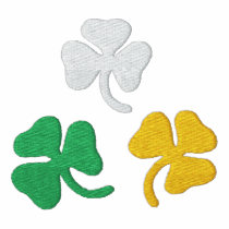 Irish Shamrocks embroidered shirts