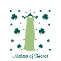 Irish Shamrocks Matron of Honor Dress t-shirts by OccasionsByMadeleine Irish Shamrocks Matron of Honor Dress t-shirts