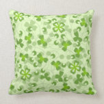 Irish Shamrocks Throw Pillows