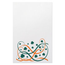 Irish Shamrocks Stationery