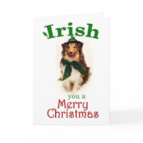 Irish Sheltie Card cards