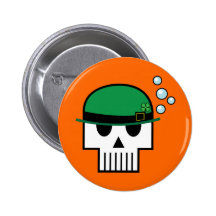 Irish Skulicon Button