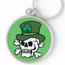 Irish Skull Keychain