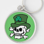 Irish Skull Keychain