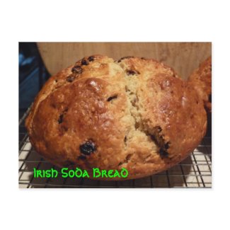 Irish Soda Bread Recipe Post Card postcard