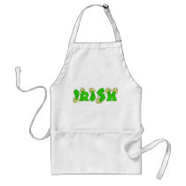 IRISH spelled in Vomit Aprons