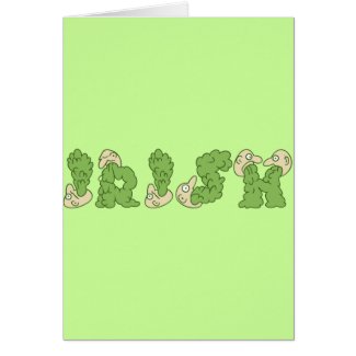 IRISH spelled out in PUKE card
