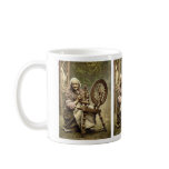 Irish Spinner and Spinning Wheel. Co. Galway, Irel Mugs
