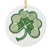 Irish Spiral Shamrock Ornament #2 ornaments