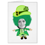 Irish St Patricks Day Jig, Photo Framed Head Card