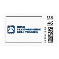 Irish Staffordshire Bull Terrier Blue Postage Stamps