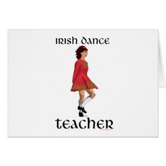 Irish Step Dance Teacher - Red card