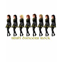 Irish Step Dancers Rock t-shirts