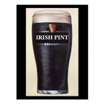 Irish Stout Pint Postcard postcards