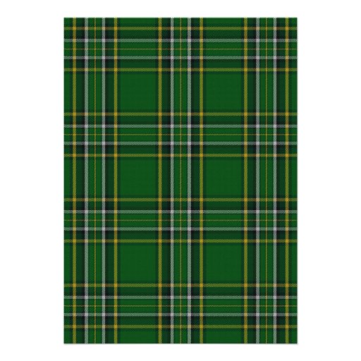 Irish Tartan Celtic Claddagh Lucky in Love Wedding Cards