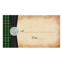 Irish Tartan Celtic Claddagh Wedding Place Cards business cards