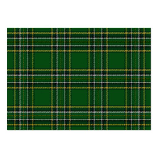 Irish Tartan Claddagh Wedding Website Insert Card Business Cards (back side)