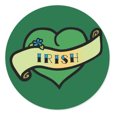 Irish Tattoo Heart Sticker by toxiferousholidays