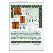Irish Tea Recipe on Celtic Knotwork Greeting Cards cards