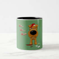 Irish Terrier Christmas mugs