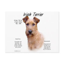Irish Terrier History Design Postcard