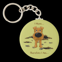 Irish Terrier (Irish Terriers) I Hunt... Keychain keychains