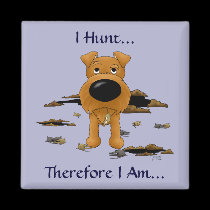 Irish Terrier (Irish Terriers) I Hunt... Magnet magnets