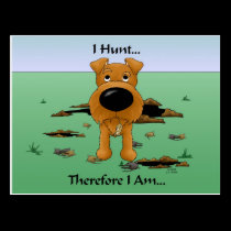 Irish Terrier (Irish Terriers) I Hunt... Postcard postcards