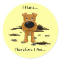 Irish-Terrier (Irish Terrier) Ich Hunt ... Sticker sticker
