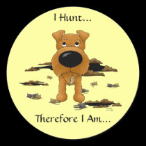 Irish Terrier (Irish Terriers) I Hunt... Stickers stickers