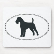 Irish Terrier Silhouette Mouse Mat