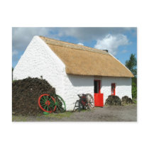 Irish Thatched Cottage Postcard by Irishdreams Irish Thatched Cottage Postcard