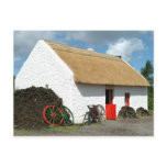 Irish Thatched Cottage Postcard