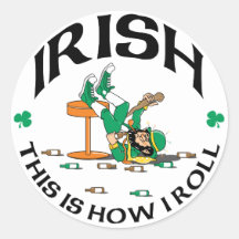 Irish This Is How I Roll Gift Stickers