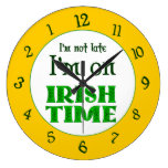 Irish Time Backwards Numbers Clock