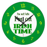 Irish Time Backwards Numbers Clock