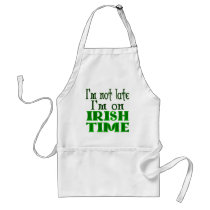 Irish Time Funny Saying Apron