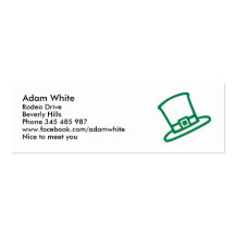 Irish top hat leprechaun business card templates