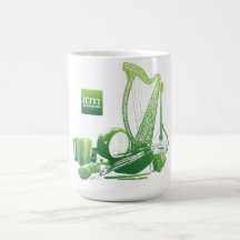 Irish Trad Music mug (green colours)