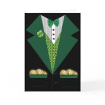 irish tuxedo  St Patrick's day card cards