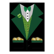 irish tuxedo  St Patrick's day card