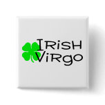Irish Virgo with Clover buttons