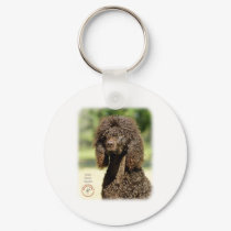 Irish Water Spaniel 9R032D-363 keychains by TraffordPhotos Irish Water Spaniel 9R032D-363 keychains