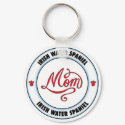 IRISH WATER SPANIEL mom keychain