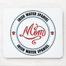 IRISH WATER SPANIEL mom Mousepad