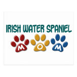 IRISH WATER SPANIEL Mom Paw Print 1 Postcards