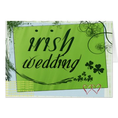 Irish wedding design greeting card by aslentz