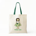 Irish Flower Girl tote bag